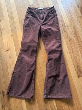 Wrangler brown corduroy flared pants